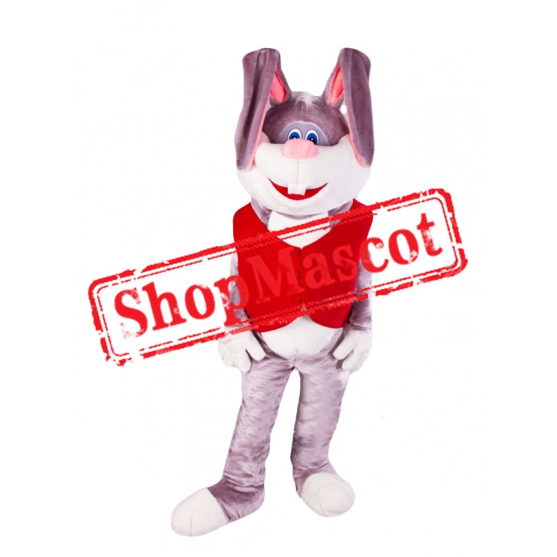 Friendly Adult Rabbit Mascot Costume