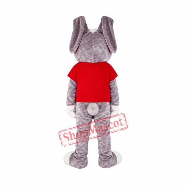 Friendly Adult Rabbit Mascot Costume Friendly Adult Rabbit Mascot Costume