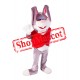 Friendly Adult Rabbit Mascot Costume
