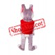 Friendly Adult Rabbit Mascot Costume