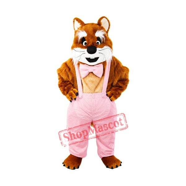 Brown & White Cat Mascot Costume