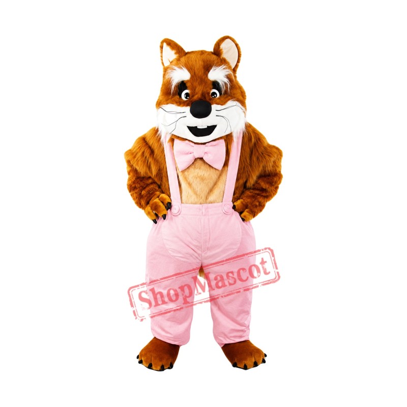 Brown & White Cat Mascot Costume Brown & White Cat Mascot Costume