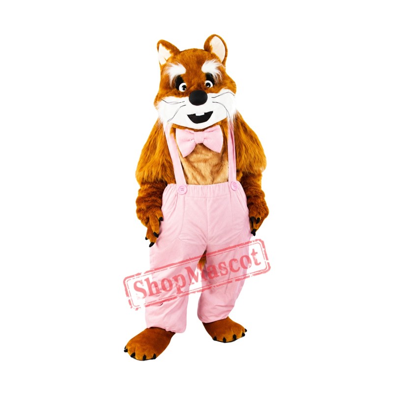 Brown & White Cat Mascot Costume Brown & White Cat Mascot Costume