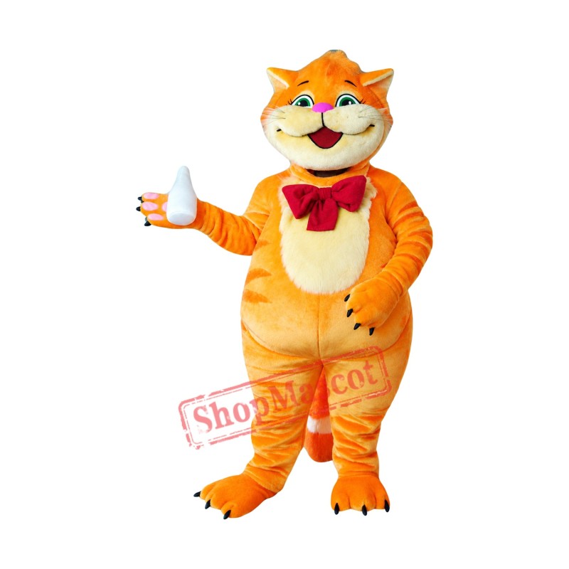 Smiling Lightweight Cat Mascot Costume Smiling Lightweight Cat Mascot Costume