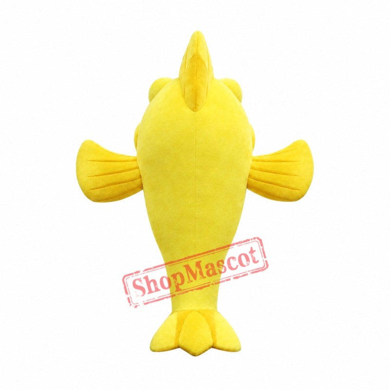 Cute Lightweight Yellow Fish Mascot Costume Cute Lightweight Yellow Fish Mascot Costume