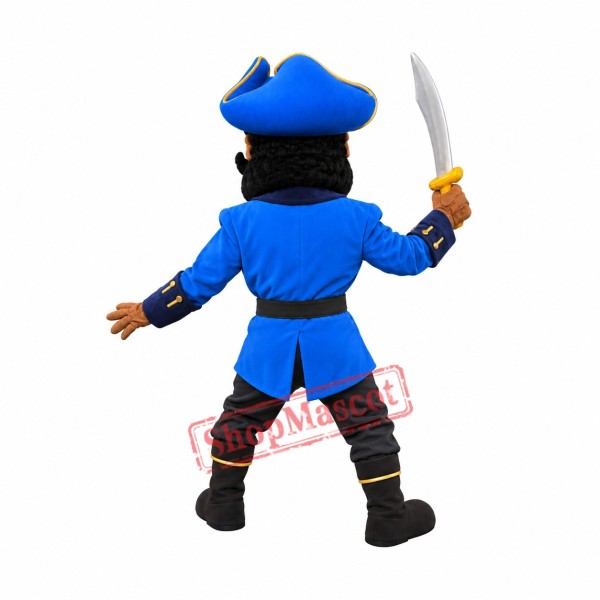 High Quality Blue Pirate Mascot Costume High Quality Blue Pirate Mascot Costume