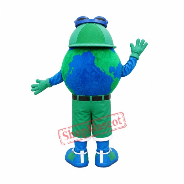 Happy Lightweight Earth Mascot Costume Happy Lightweight Earth Mascot Costume