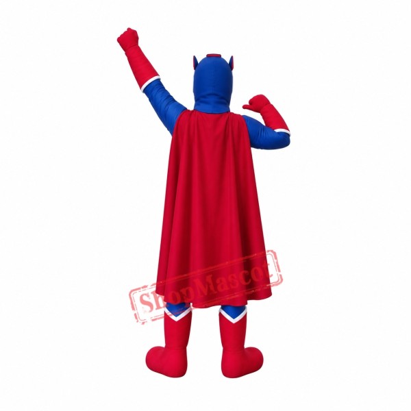 Blue Captain Mascot Costume Blue Captain Mascot Costume