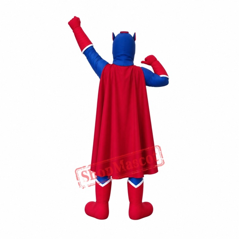 Blue Captain Mascot Costume Blue Captain Mascot Costume