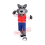 Friendly College Wolf Mascot Costume