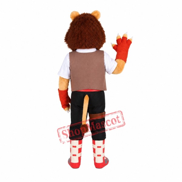 Cute College Lightweight Lion Mascot Costume