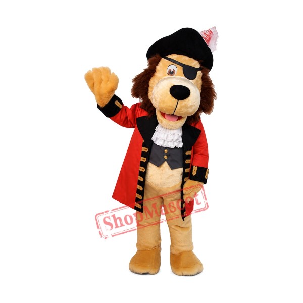 Pirate Lion Mascot Costume Pirate Lion Mascot Costume