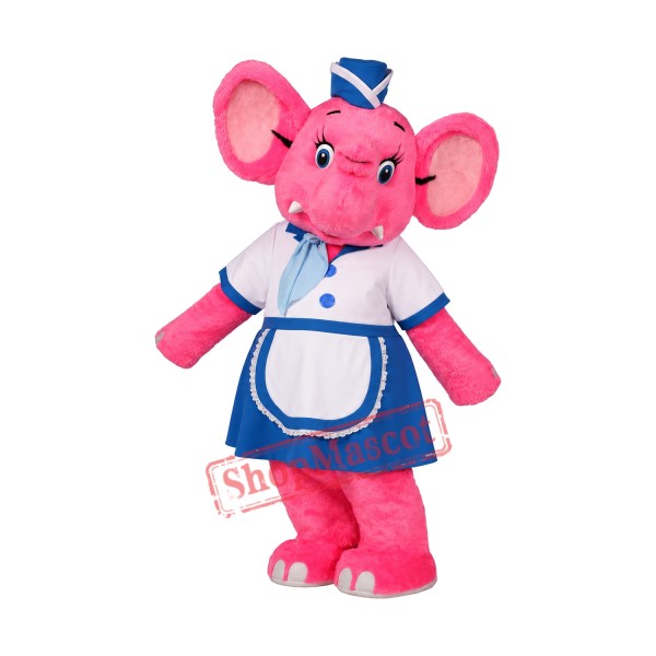 Pink Lightweight Elephant Mascot Costume Pink Lightweight Elephant Mascot Costume