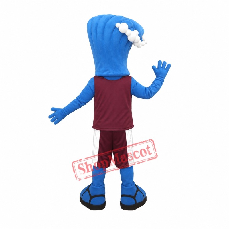 Blue Wave Mascot Costume