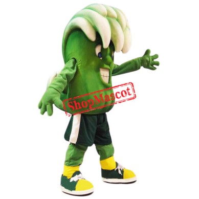 Green Wave Mascot Costume