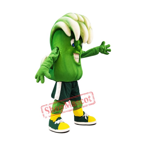 Green Wave Mascot Costume