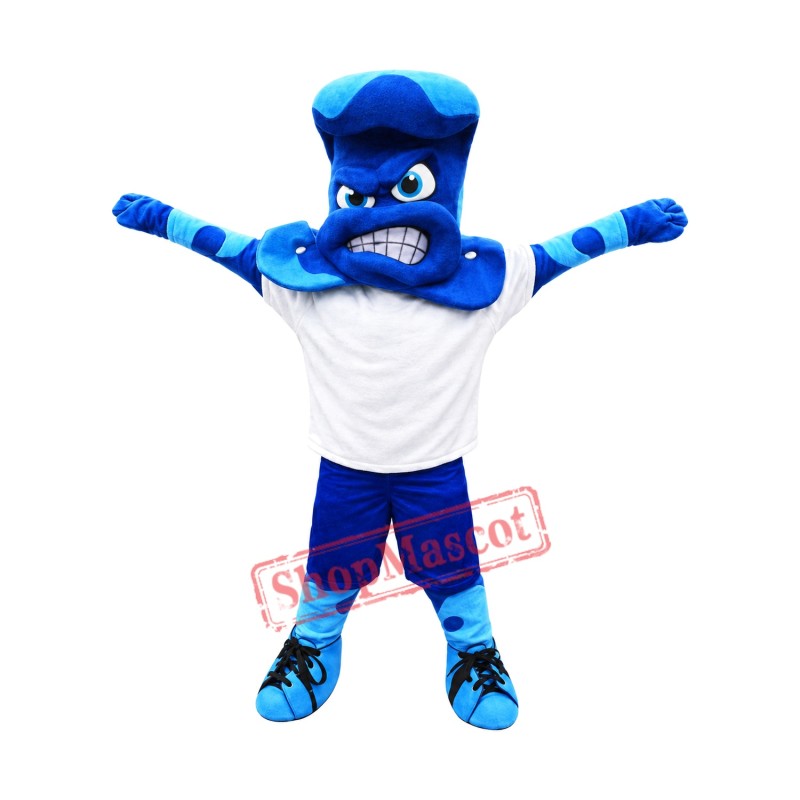 Sport Blue Wave Mascot Costume Sport Blue Wave Mascot Costume