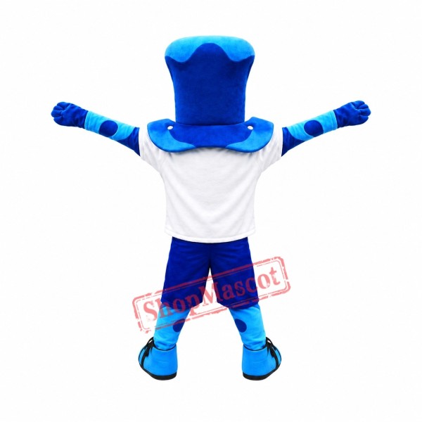 Sport Blue Wave Mascot Costume Sport Blue Wave Mascot Costume