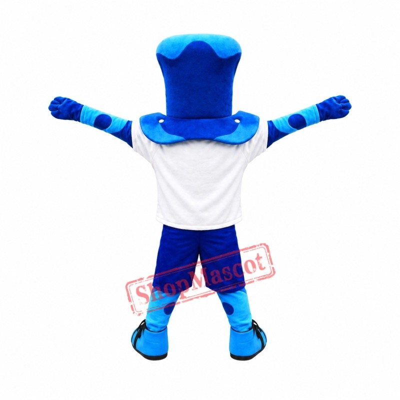 Sport Blue Wave Mascot Costume Sport Blue Wave Mascot Costume