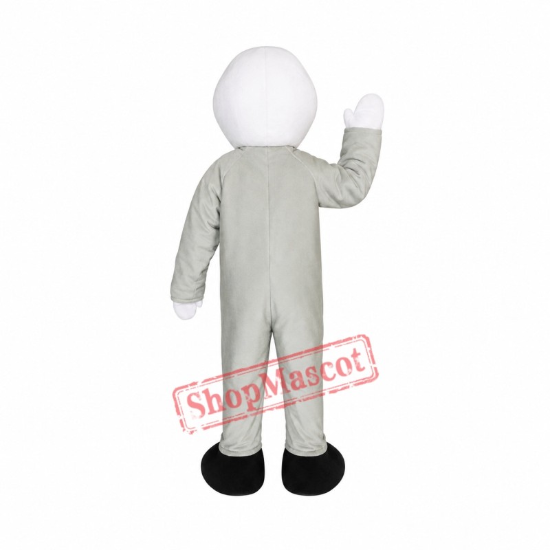 Grey Alien Mascot Costume Grey Alien Mascot Costume