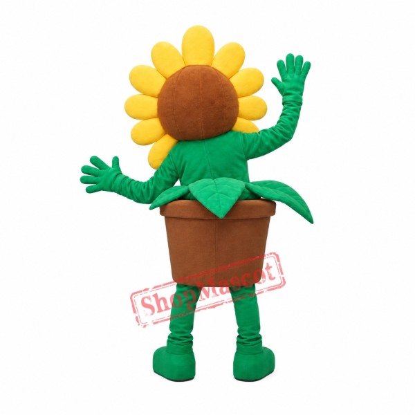 Sunflower Plant Mascot Costume Sunflower Plant Mascot Costume