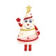 White Christmas Tree Mascot Costume White Christmas Tree Mascot Costume
