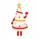 White Christmas Tree Mascot Costume White Christmas Tree Mascot Costume
