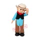 Old Cowboy Mascot Costume Old Cowboy Mascot Costume