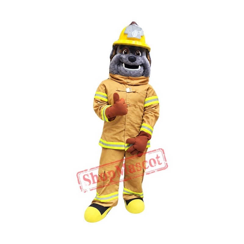 Fire Dept Bulldog Mascot Costume Fire Dept Bulldog Mascot Costume