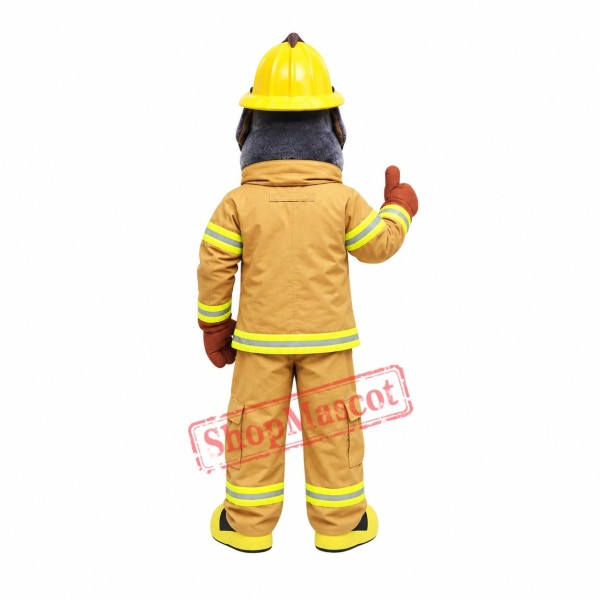 Fire Dept Bulldog Mascot Costume