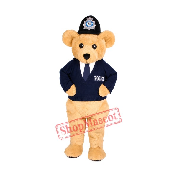Top Quality Police Bear Mascot Costume