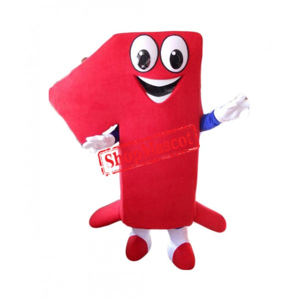 Number One Mascot Costume Free Shipping