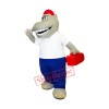 Industrious Hippo Mascot Costume