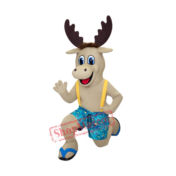Super Cute Lightweight Moose Mascot Costume