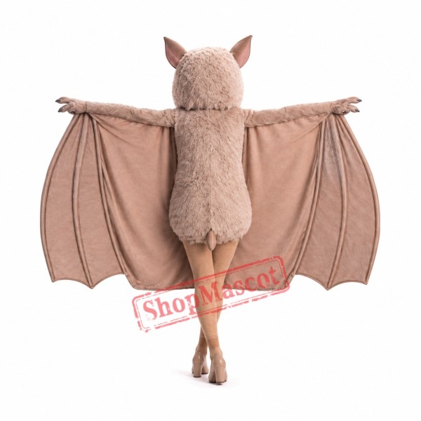 Beige Bat Mascot Costume Beige Bat Mascot Costume