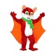 Happy Lightweight Bat Mascot Costume Happy Lightweight Bat Mascot Costume