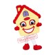 Super Cute House Mascot Costume Super Cute House Mascot Costume