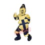 Blue & Yellow Knight Mascot Costume