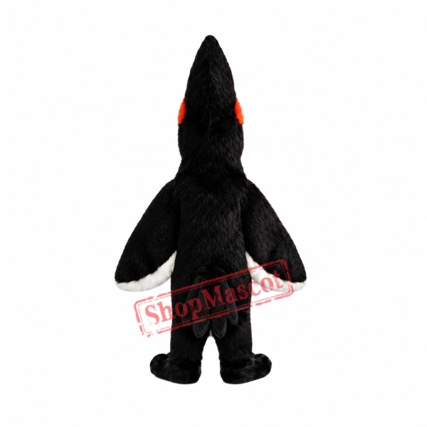 Black & White Roadrunner Mascot Costume Black & White Roadrunner Mascot Costume