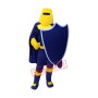 Blue & Yellow Knight Mascot Costume Free Shipping