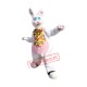 White Furry Rabbit Mascot Costume White Furry Rabbit Mascot Costume