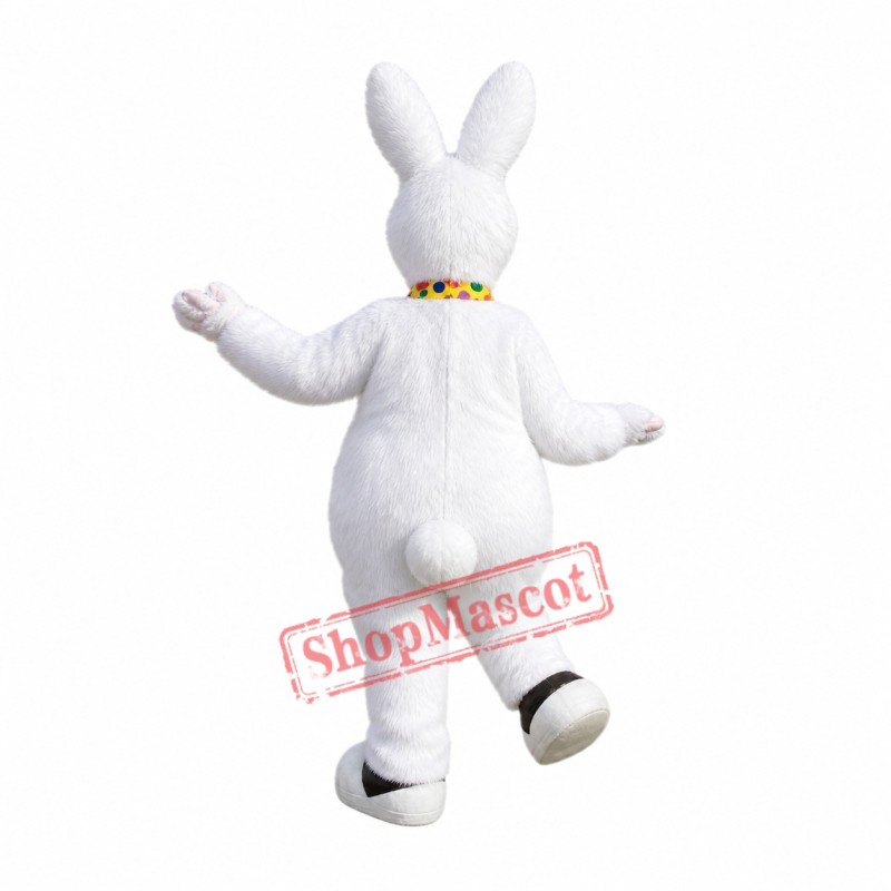 White Furry Rabbit Mascot Costume White Furry Rabbit Mascot Costume