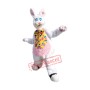 White Furry Rabbit Mascot Costume