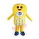 Smiling Yellow Telephone Mascot Costume Smiling Yellow Telephone Mascot Costume