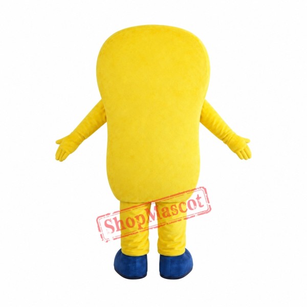 Smiling Yellow Telephone Mascot Costume Smiling Yellow Telephone Mascot Costume