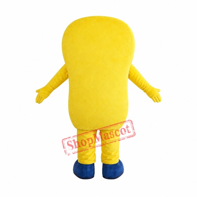 Smiling Yellow Telephone Mascot Costume Smiling Yellow Telephone Mascot Costume