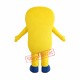 Smiling Yellow Telephone Mascot Costume Smiling Yellow Telephone Mascot Costume