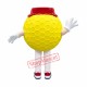 Funny Yellow Golf Ball Mascot Costume Funny Yellow Golf Ball Mascot Costume