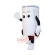 White Recycling Box Mascot Costume White Recycling Box Mascot Costume