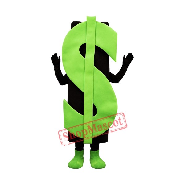Big Green Dollar Mascot Costume
